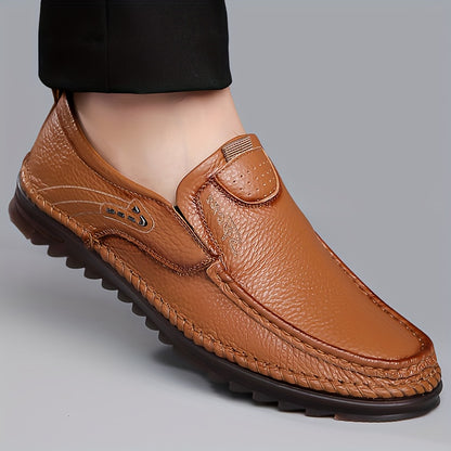 Aldric Voss® Ashmoor — men's leather slip-on shoe in Ivory, view 1