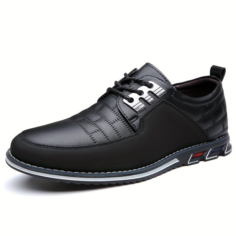 Aldric Voss® Harfeld — men's leather Derby shoe in Midnight, view 1