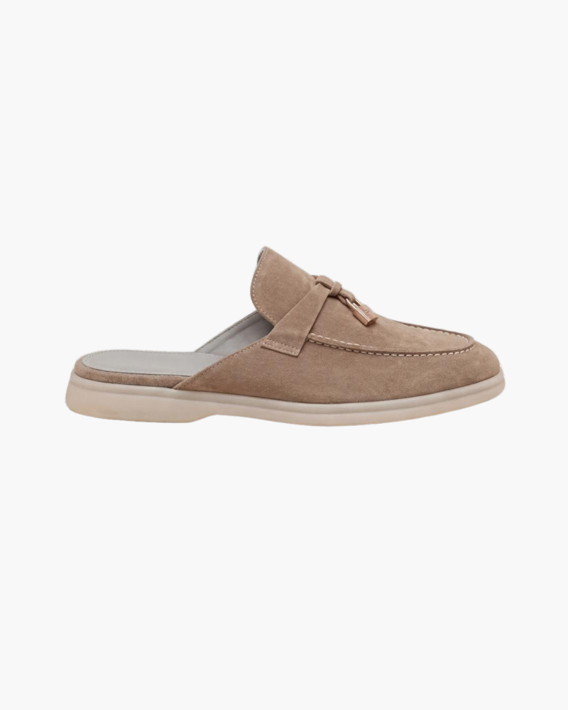 Mediterranean Mule in Sandstone, premium leather footwear, product view