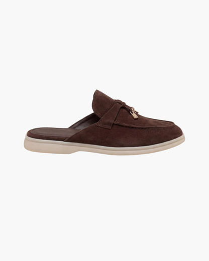 Mediterranean Mule in Mahogany, premium leather footwear, product view