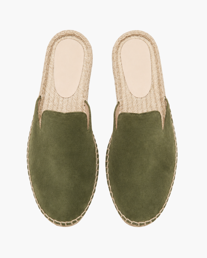 Portofino Yacht Mule in Forest, premium leather footwear, product view