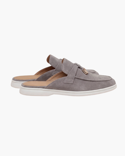 Mediterranean Mule in Light Smoke, premium leather footwear, product view
