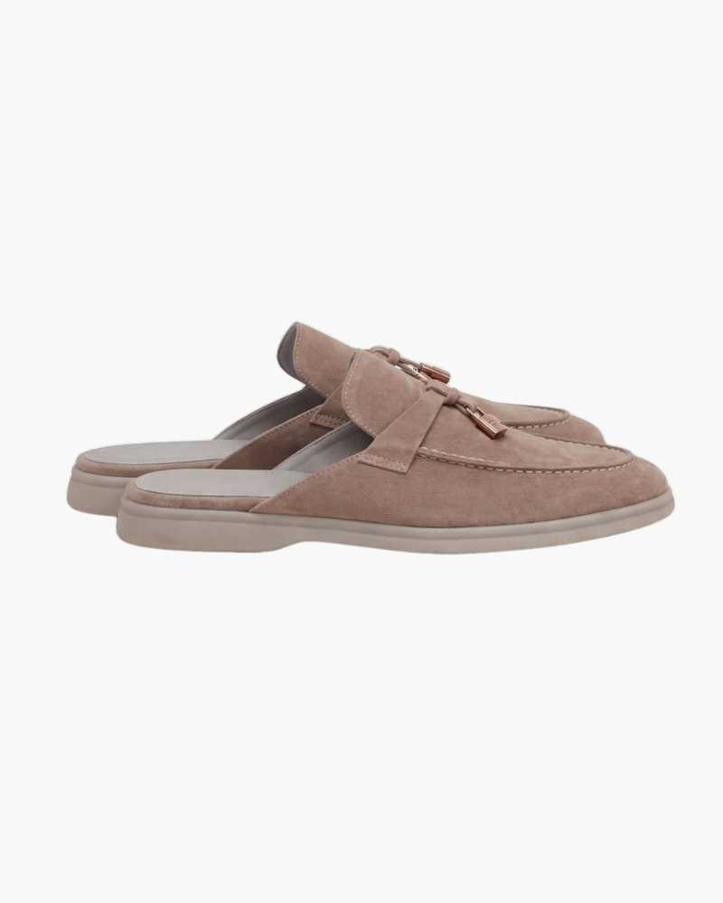 Mediterranean Mule in Sandstone, premium leather footwear, product view