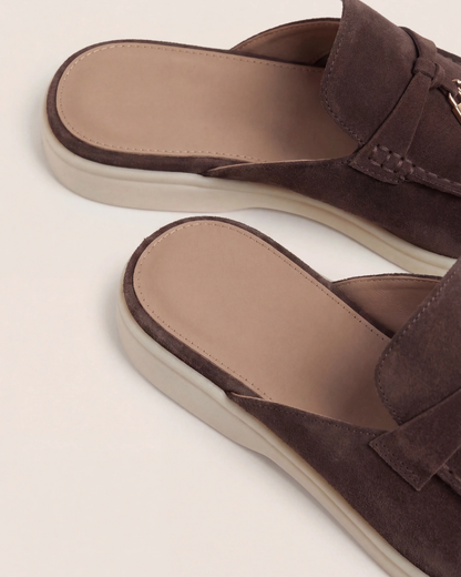 Mediterranean Mule in Mahogany, premium leather footwear, product view