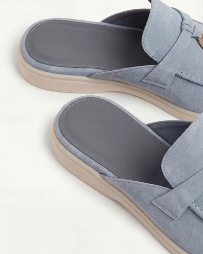 Mediterranean Mule in Sky Blue, premium leather footwear, product view