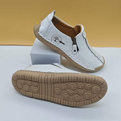 Aldric Voss® Vorano — men's leather moccasin in Smoke, view 3