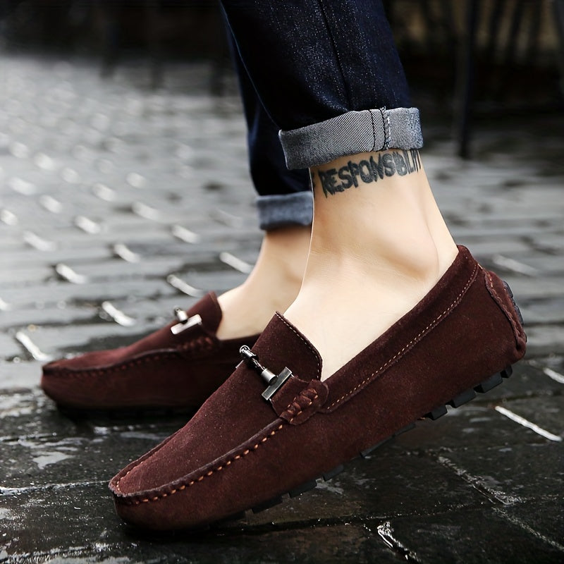 Aldric Voss® Grenveld — men's leather slip-on shoe in Dusk, view 10