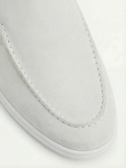 Yacht Mule in Ivory, premium leather footwear, product view