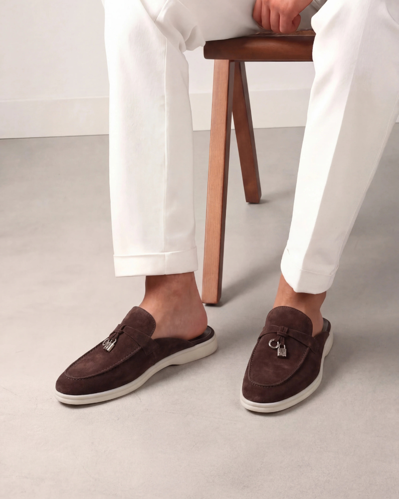 Mediterranean Mule in Mahogany, premium leather footwear, product view