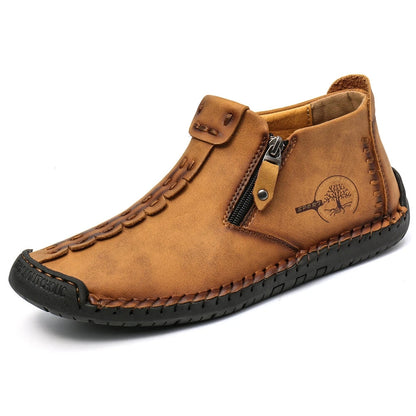 Aldric Voss® Valdric — men's leather boot in Midnight, view 2