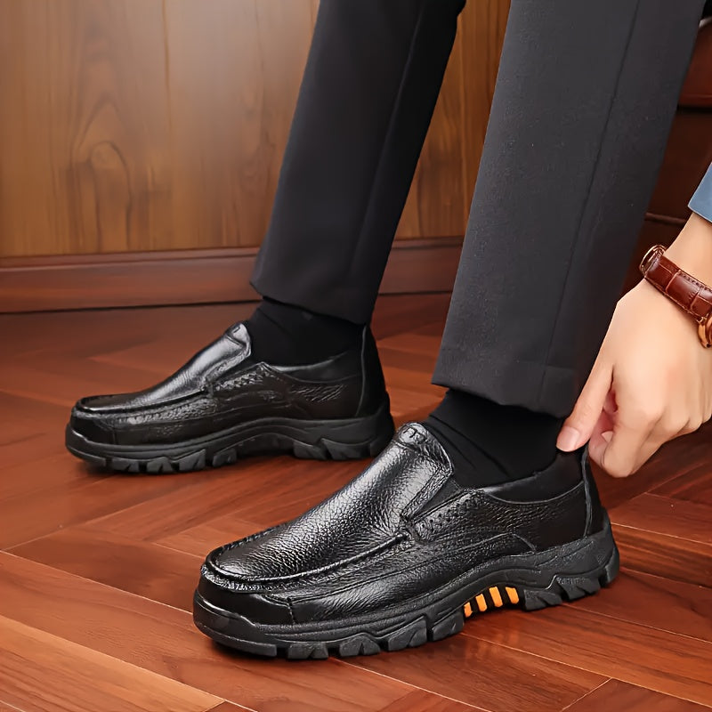 Aldric Voss® Halvorn — men's leather dress shoe in Midnight, view 9