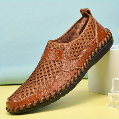 Aldric Voss® Rainier — men's leather moccasin in Sandstone, view 2