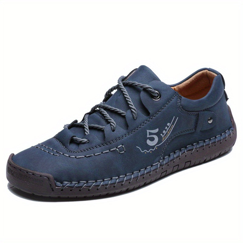 Aldric Voss® Renfeld — men's leather dress shoe in Khaki, view 34