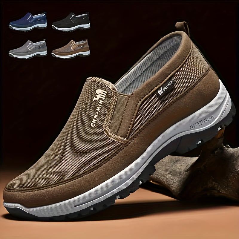 Aldric Voss® Veldmar — men's leather slip-on shoe in Midnight, view 9
