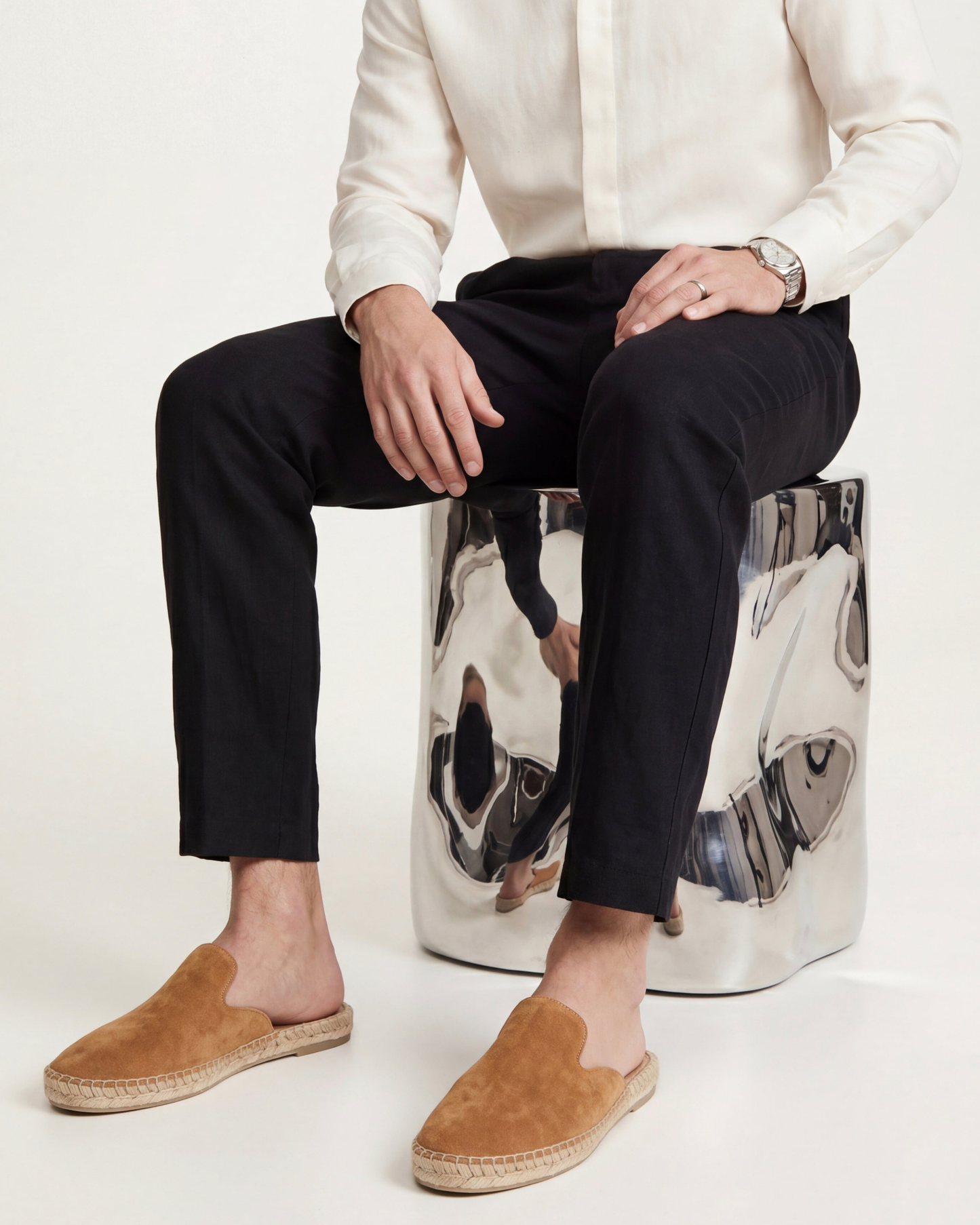 Portofino Yacht Mule in Camel, premium leather footwear, product view