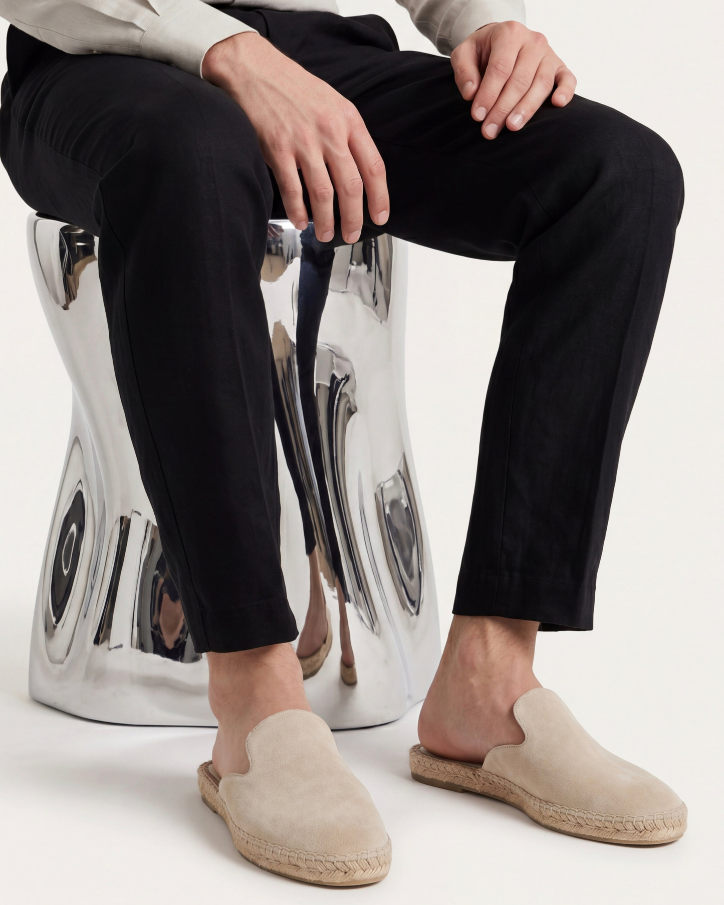 Portofino Yacht Mule in Sandstone, premium leather footwear, product view