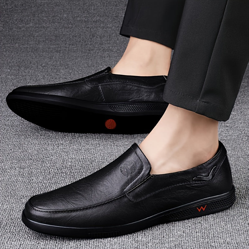 Aldric Voss® Aldvik — men's leather slip-on shoe in Sandstone, view 12