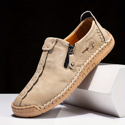 Aldric Voss® Vorano — men's leather moccasin in Ember, view 1