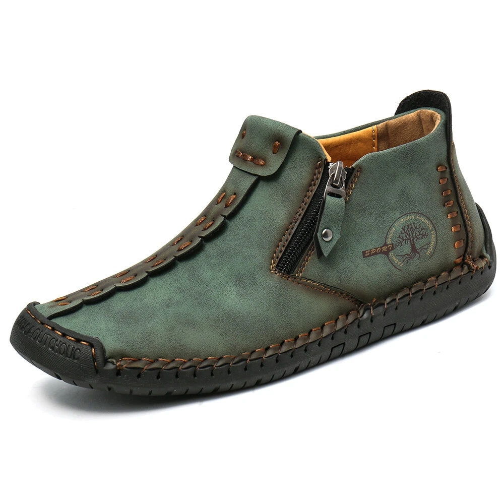 Aldric Voss® Valdric — men's leather boot in Midnight, view 30