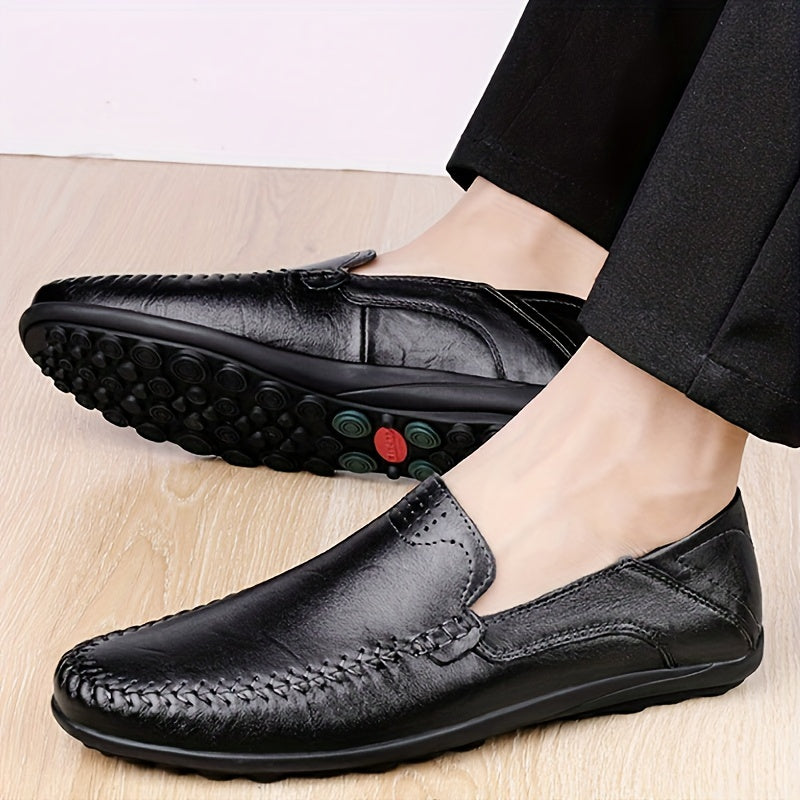 Aldric Voss® Casven — men's leather dress shoe in Midnight Fleece, view 13