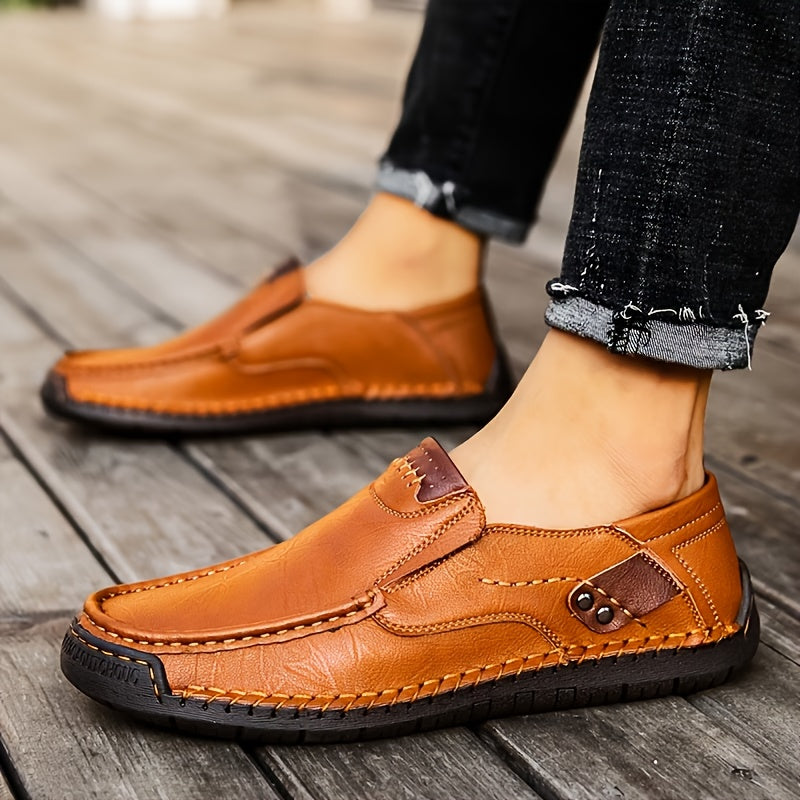 Aldric Voss® Brenno — men's leather moccasin in Sandstone, view 8