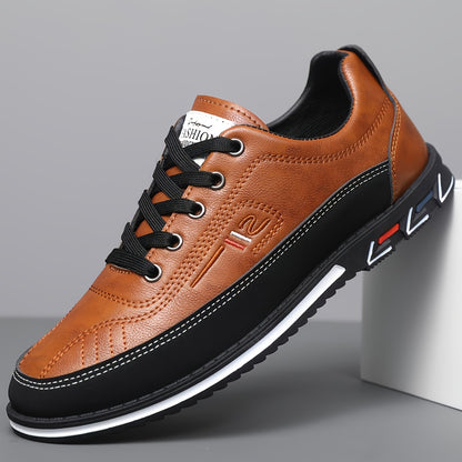 Aldric Voss® Valderno — men's leather dress shoe in Burnished Amber, view 7