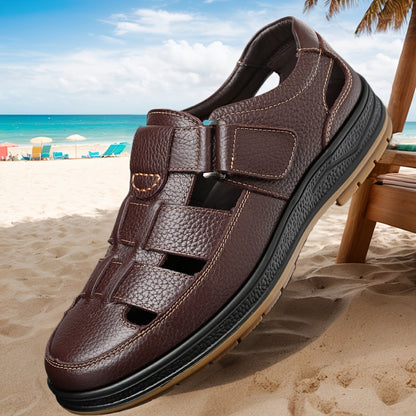 Aldric Voss® Solento — men's leather sandal, view 4
