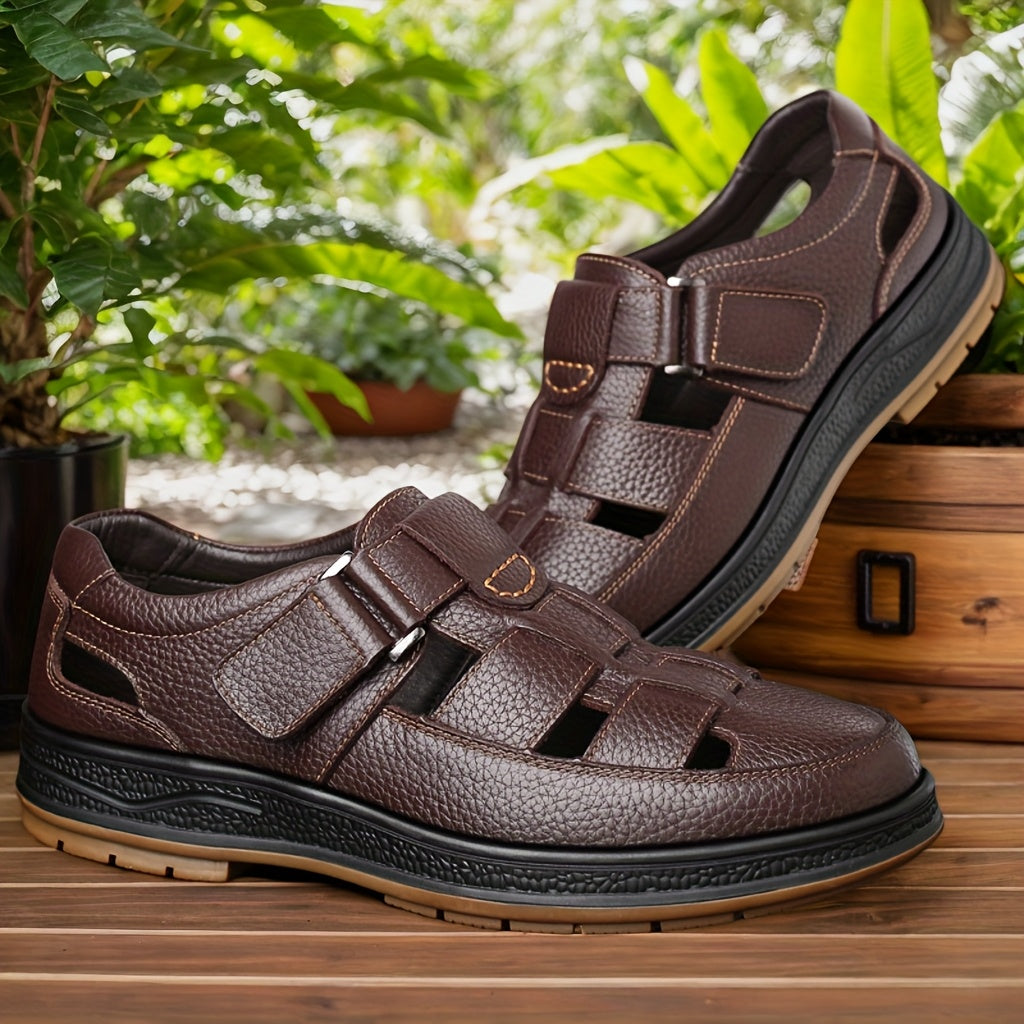 Aldric Voss® Solento — men's leather sandal, view 6