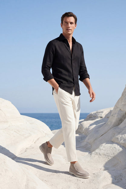 Capri High Top Loafer in Tallow, premium leather footwear, product view