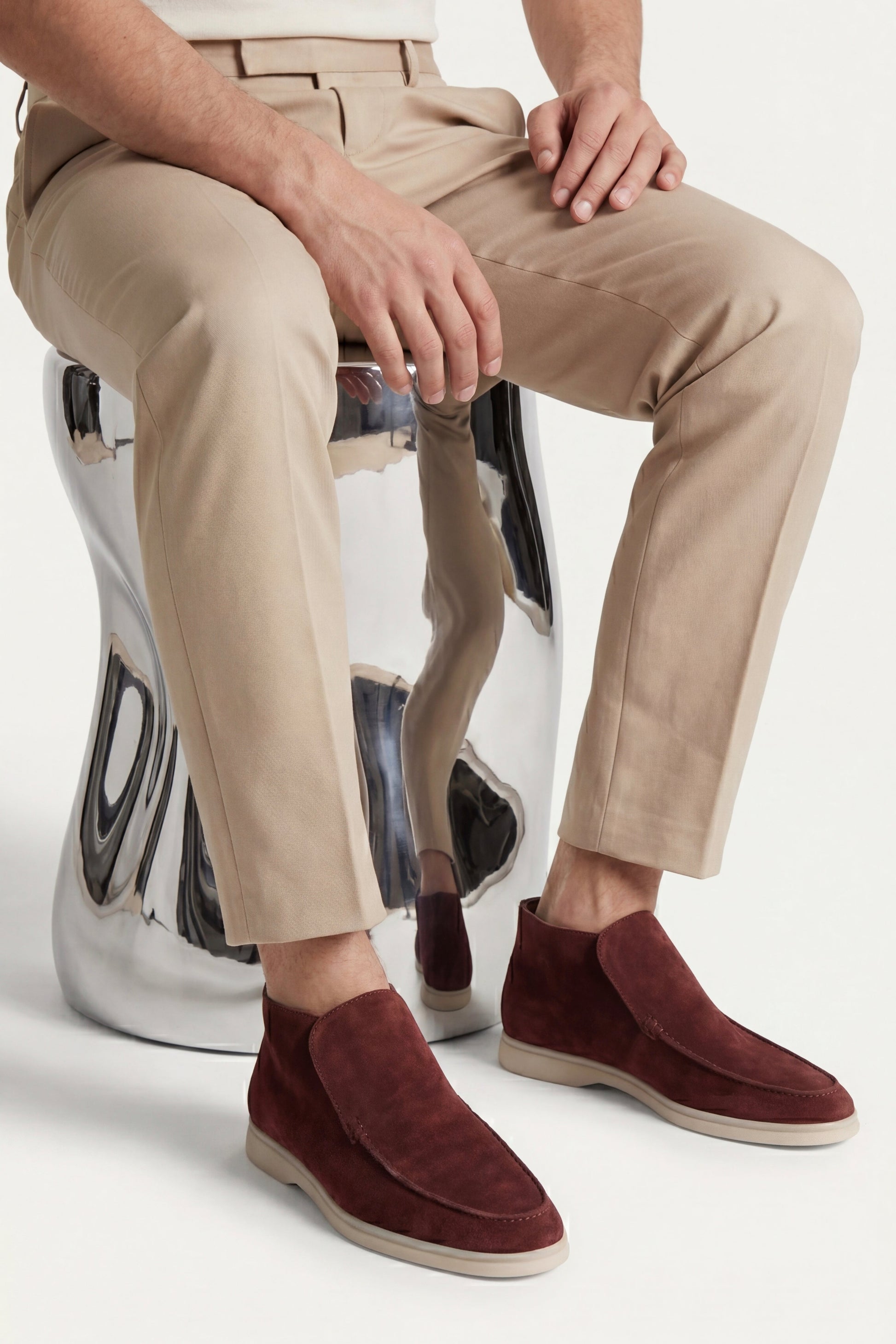 Capri High Top Loafer in Ember, premium leather footwear, product view