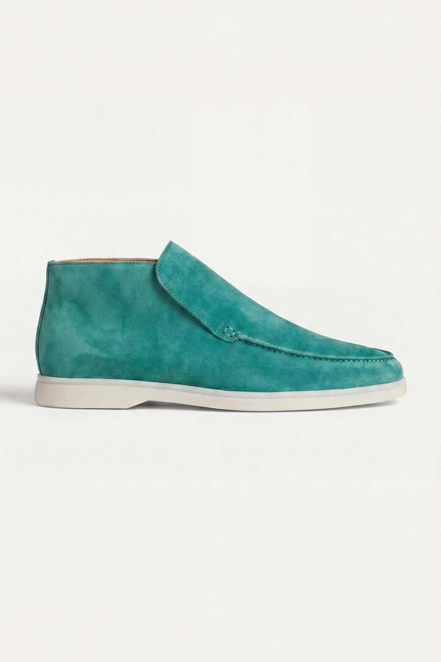 Capri High Top Loafer in Turquoise, premium leather footwear, product view
