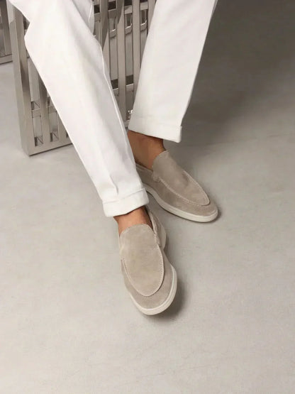 Classic Suède Loafer in Light Smoke, premium leather footwear, product view