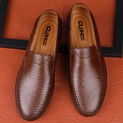 Aldric Voss® Casven — men's leather dress shoe in Sandstone, view 12