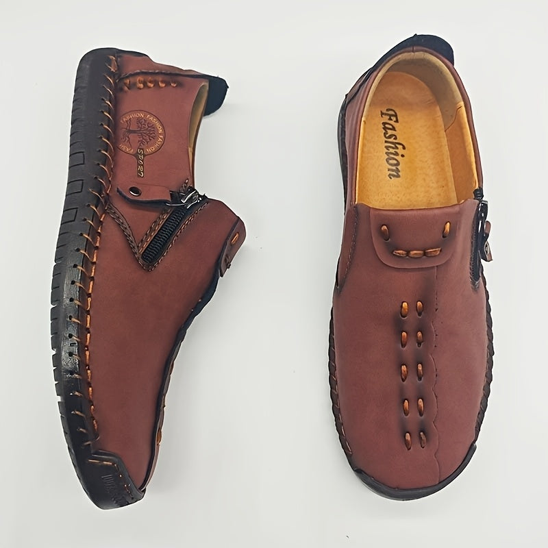 Aldric Voss® Vorano — men's leather moccasin in Midnight, view 2