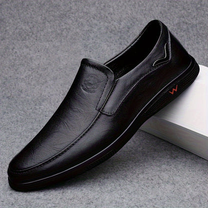 Aldric Voss® Aldvik — men's leather slip-on shoe in Midnight, view 10