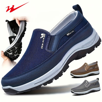 Aldric Voss® Veldmar — men's leather slip-on shoe in Midnight, view 1