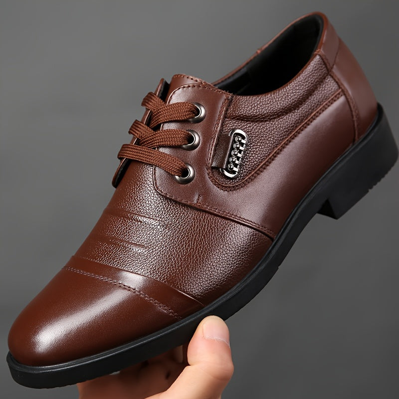 Aldric Voss® Wexford — men's leather dress shoe in Mahogany, view 4
