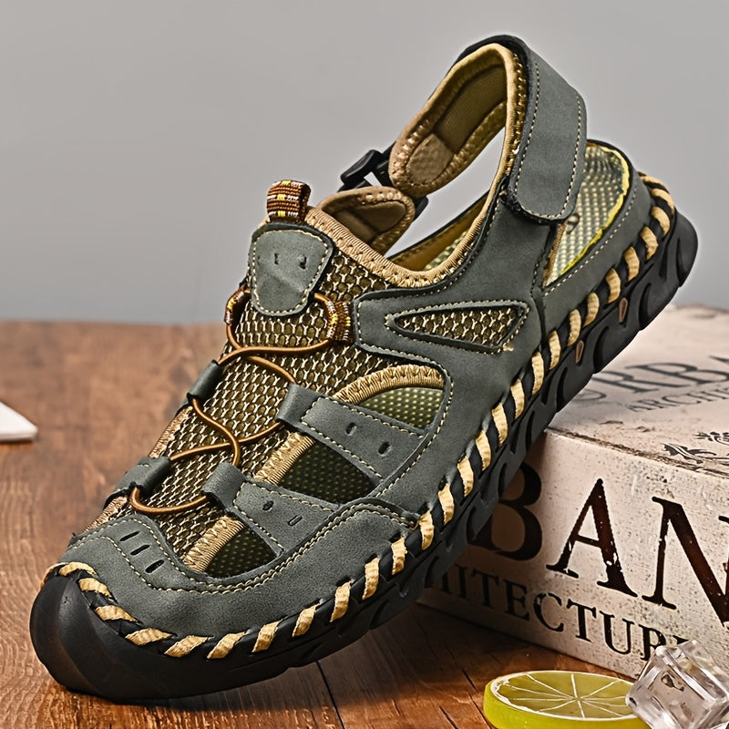 Aldric Voss® Kelvano — men's leather sandal in Tallow, view 8