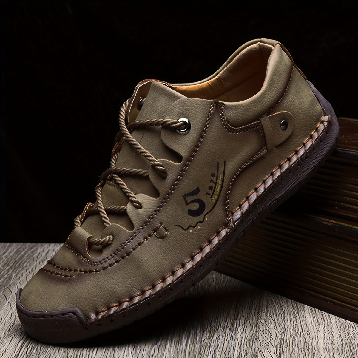 Aldric Voss® Renfeld — men's leather dress shoe in Ochre, view 5