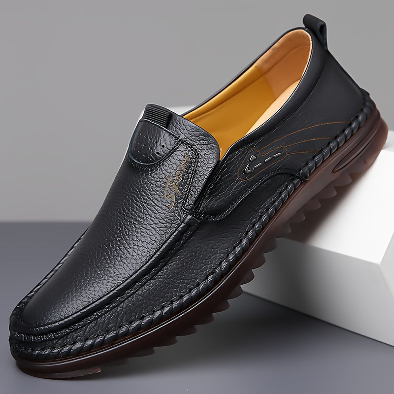 Aldric Voss® Ashmoor — men's leather slip-on shoe in Midnight, view 5