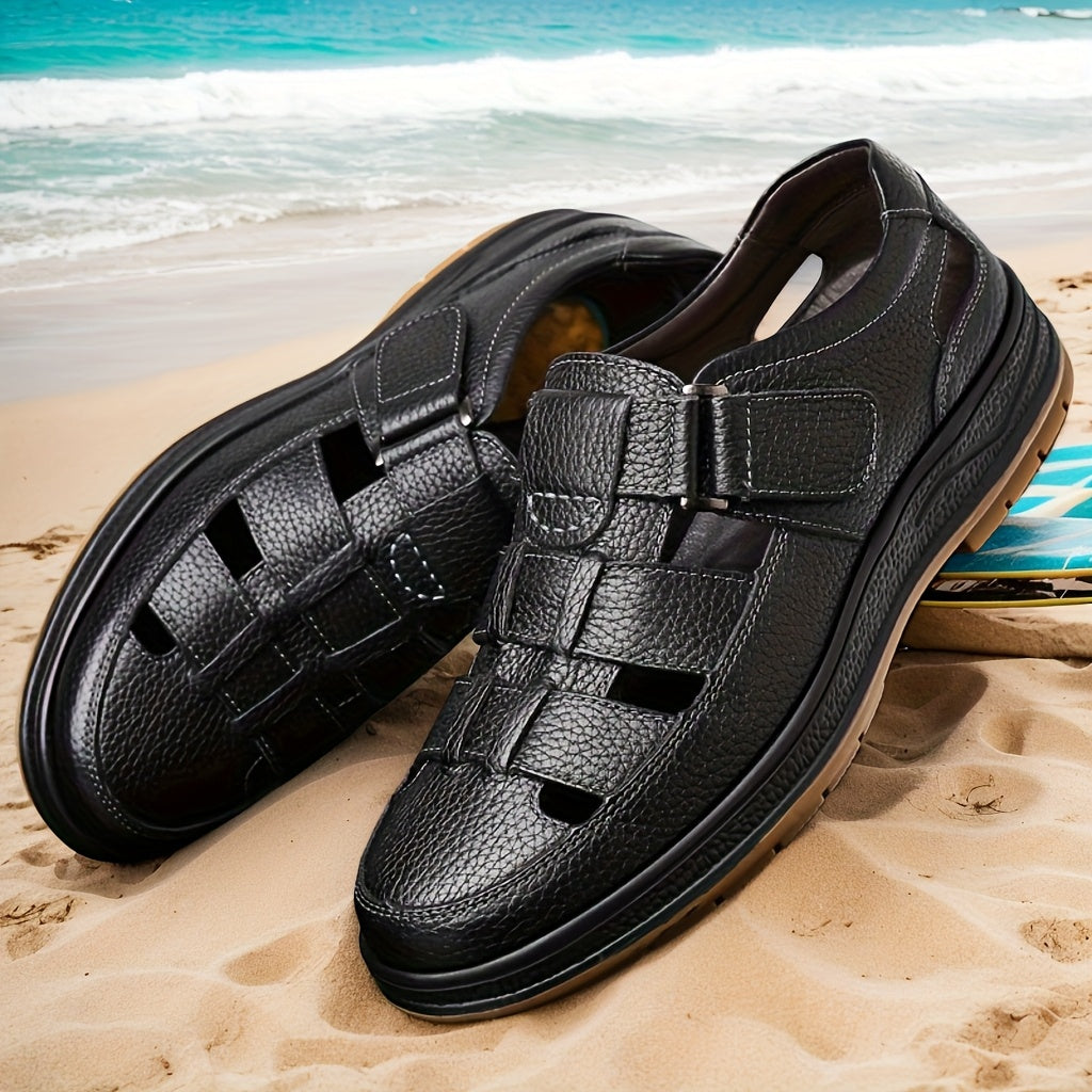 Aldric Voss® Solento — men's leather sandal, view 2