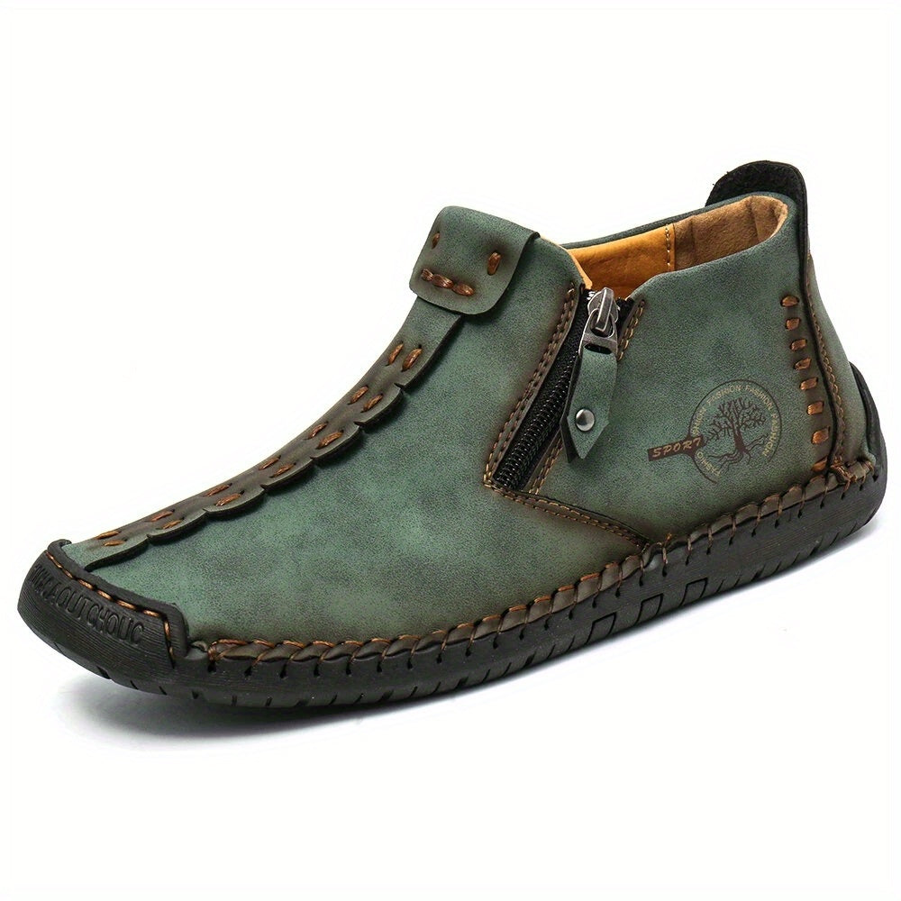 Aldric Voss® Valdric — men's leather boot in Moss, view 15