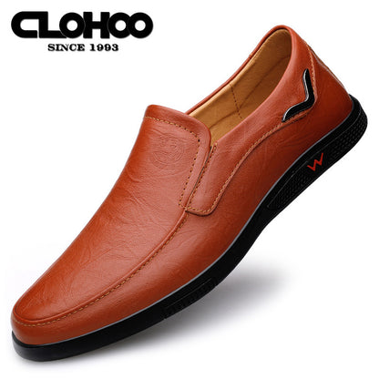 Aldric Voss® Aldvik — men's leather slip-on shoe in Mahogany, view 25