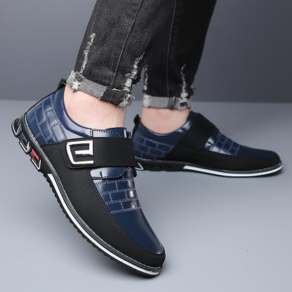 Aldric Voss® Brunfeld — men's leather dress shoe in Midnight Clasp, view 9