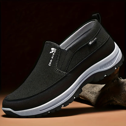 Aldric Voss® Veldmar — men's leather slip-on shoe in Smoke, view 2