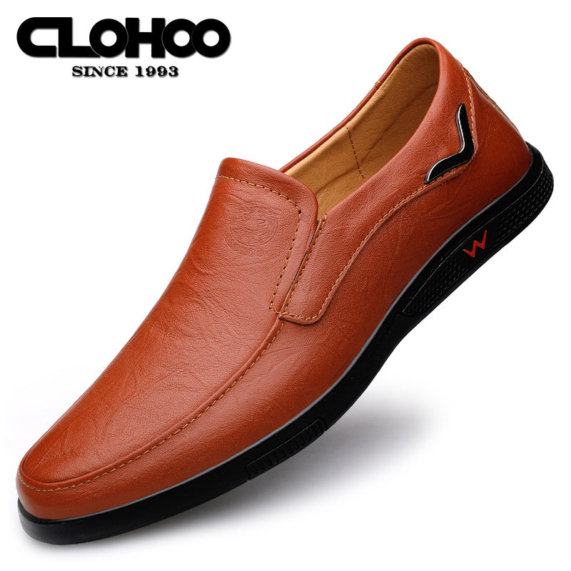Aldric Voss® Aldvik — men's leather slip-on shoe in Midnight Vent, view 34