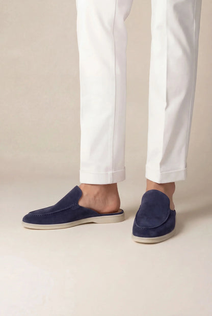 Yacht Mule in Dusk, premium leather footwear, product view