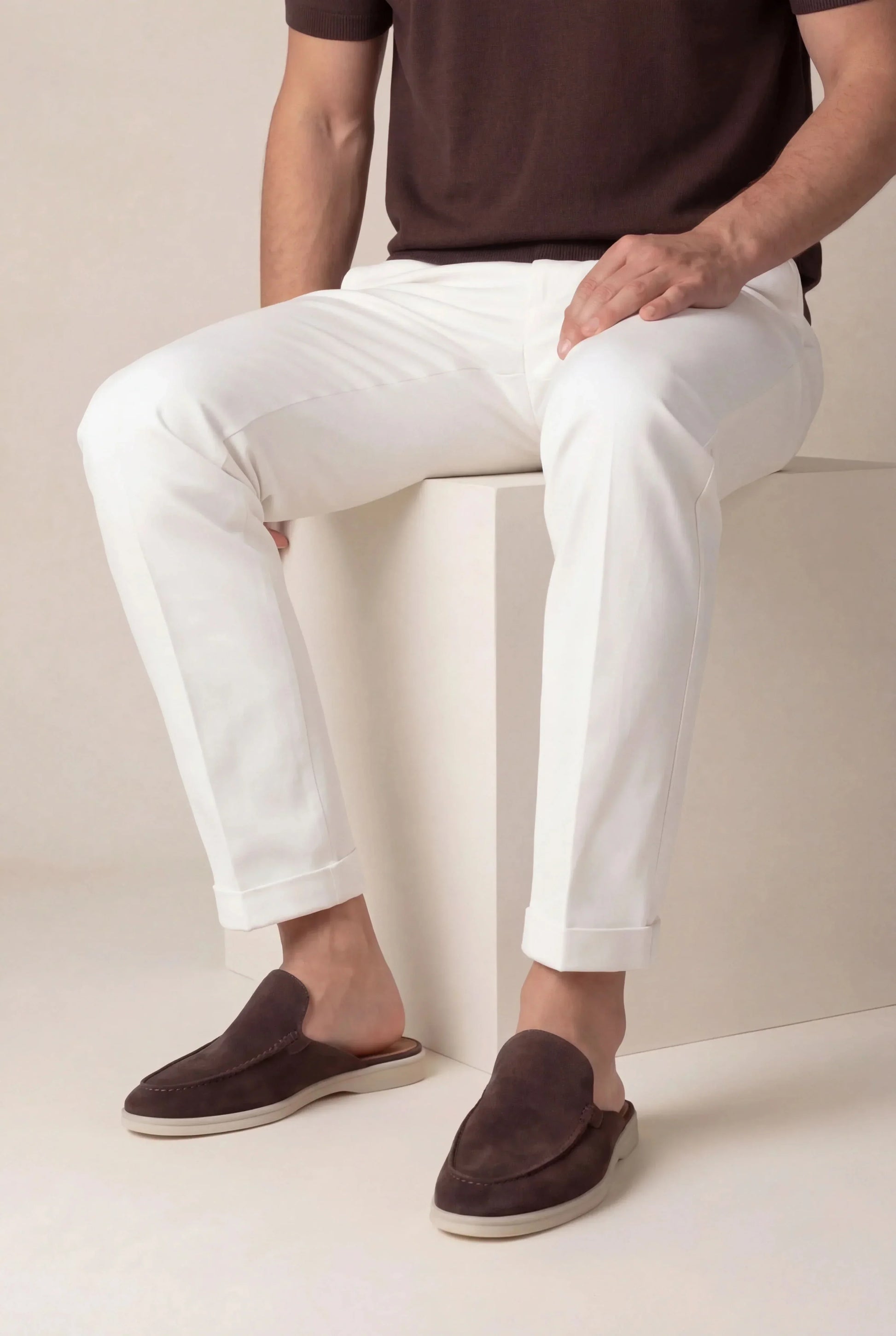 Yacht Mule in Mahogany, premium leather footwear, product view