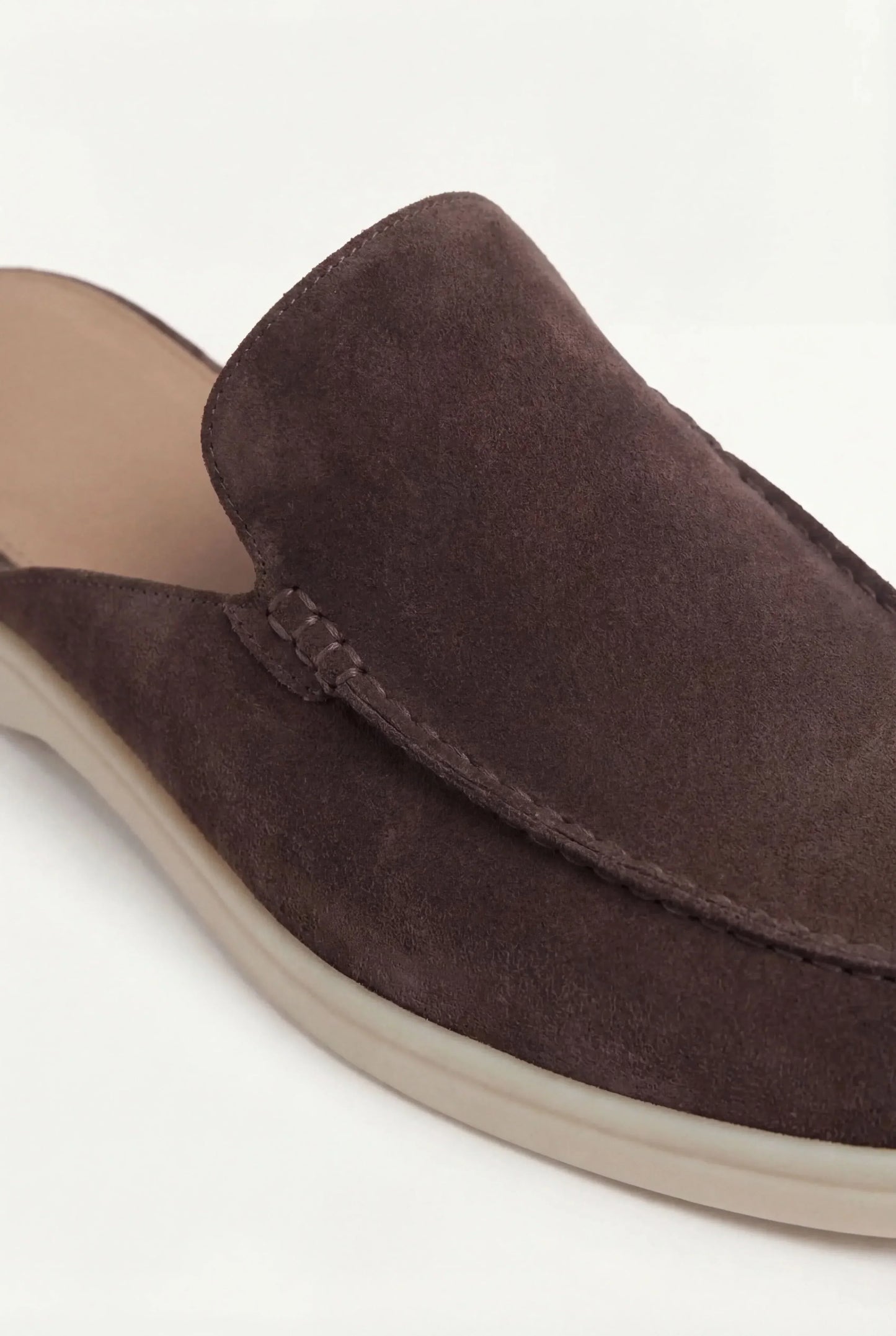 Yacht Mule in Mahogany, premium leather footwear, product view