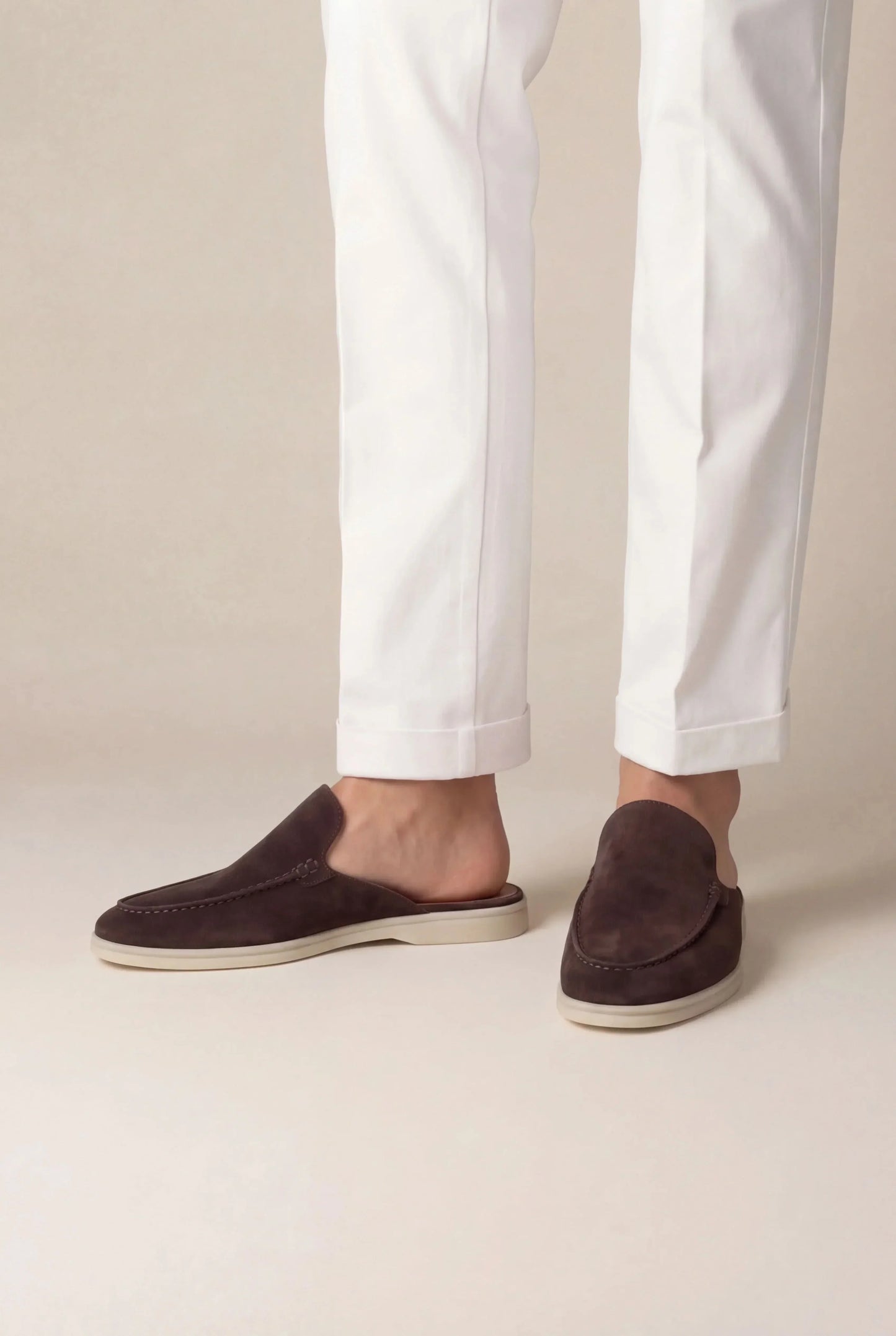 Yacht Mule in Mahogany, premium leather footwear, product view
